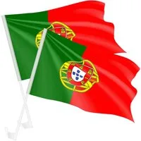Taffstyle Flagge Autofahnen Set 2 Stück Länderflagge Fanartikel Fußball EM WM Auto (MAX 50 km/h - Länderflaggen für Auto, Fußballfans und Sportevents Bootsflagge), EM WM Länderflagge Flagge Handball Eishockey Basketball Fussball