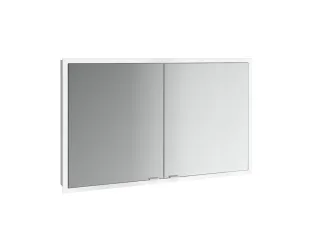 emco LED-Lichtspiegelschrank prime Slim, 1200 mm, 2-türig, IP 20 Rückwand weiß, 949708306 949708306