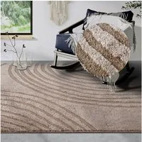 ELLE DECORATION Designteppich Pigment, rechteckig, Höhe: 18 mm, Hochflor, Shaggy, Läufer, weich, Langflor, modern, Hoch Tief Effekt