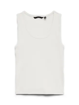 VERO MODA - VMCHLOE SL SHORT TANK TOP NOOS Snow White - Gr. - M