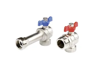 Tece floor Eck-Kugelhahn-Set Rp 3/4" x AG 1", inkl. Flachdichtung, 77381002 77381002