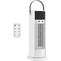 Novzep Luftbefeuchter Turmventilator für das Schlafzimmer, 40 cm Tischventilator, mit Nebelfunktion, 3 Geschwindigkeiten, 90° Oszillation Timer