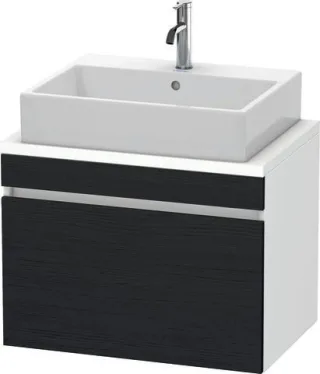 Duravit DuraStyle Konsolenwaschtischunterbau wandhängend Eiche Schwarz & Weiß Matt 700x478x512 mm -  DS530101618