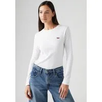 Levi's® Langarmshirt ESSENTIAL HM LS TEE mit Logo Stickerei