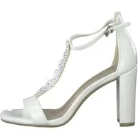 MARCO TOZZI Marco Tozzi Damen Sandalette 2-28310-20 418 IVORY PATENT weiß Sandale