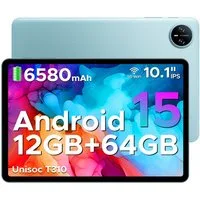 DOOGEE TAB A9 Tablet 10 Zoll, Android Tablet, 64GB ROM (TF 2TB), 5G WiFi Tablet (10.1", 64 GB, Android 15, Wifi, Android 15, 12(3+9)GB RAM, 8MP Kamera, GMS, Bluetooth 5.0, Face ID)
