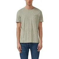 s.Oliver Kurzarmshirt Sommershirt meliert, mit Brusttasche