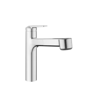 KWC Hebelmischer DOMO E Auszugbrause, Edelstahl, A 225 124934