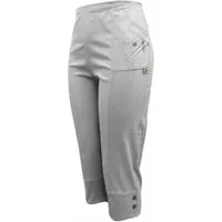 Cherry Berry Caprihose Damen Sommerhose 3/4 Freizeit Hose mit Stretch im Regular fit in den Größen 38/40 bis 52/54 erhältlich