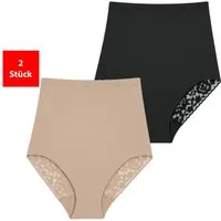 Fashionschmiede Shapingslip Shapewear Damen Unterwäsche Bauchweg 1er-3er Pack Shape Slips (Packung, 2-St., 2er-Pack) Figurformend - Modellierung von Bauch und Taille, extra hoch