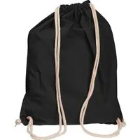 Easy Gifts Gymbag Gymbag / Sportbeutel / Turnbeutel aus Baumwolle / Farbe: schwarz