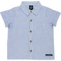 Villervalla Kurzarmhemd Streifen Unisex Kinder (1-tlg) Kurzarmhemd, Freizeithemd, Oberhemd, Hemdbluse, Bluse