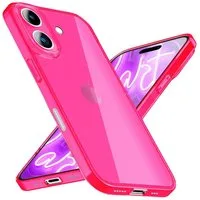 Nalia Smartphone-Hülle Apple iPhone 16 15,5 cm (6,1 Zoll), Klare Neon Silikon Hülle / Bunt / Durchsichtig Transparent / Slim Case