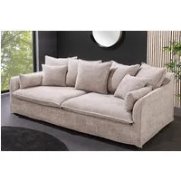 riess-ambiente 3-Sitzer HEAVEN 210cm beige · Hussensofa inkl. Kissen und abnehmbaren Bezug, Einzelartikel 1 Teile, Wohnzimmer-Couch · Bouclé-Bezug · Federkern-Polsterung · Landhausstil