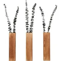 GarveeMore Hängedekoration 2Pack Wandpflanzgefäße Hängende Holz Wandvase Dekoration SchlafzimmerW