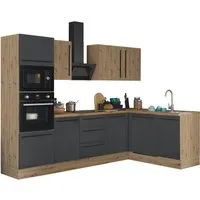 KOCHSTATION Winkelküche Florida, Stellbreite 280x165 cm, wahlweise mit E-Geräten, mit Softclose für Türen und Schubkästen