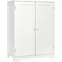 Mondeer Badkommode Badezimmerschrank, mit Stauraum, 30 x 60 x 80 cm, Weiß