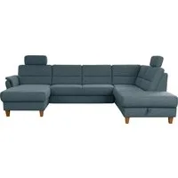 Home affaire Wohnlandschaft Palmera U-Form, B: 308 cm, optional Bettfunktion & Bettkasten, Federkern