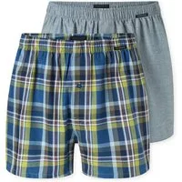Schiesser Weiter Boxer Boxershorts Multipack Eingriff mit Knopf, elastischer Bund, lockere Passform