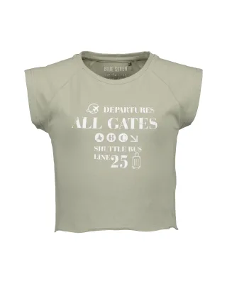 Blue Seven - Md T-Shirt, Rundhals oliv - Gr. - 152