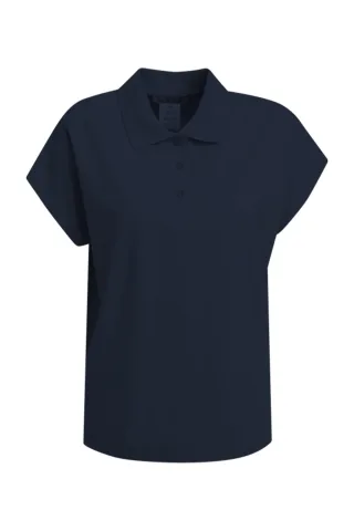 Smith&Soul - Oversize Polo Pique T-shirt marine - Gr. - S