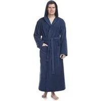 Arus Herrenbademantel Pacific, mit Kapuze, 100% Baumwolle, extra lang, für Spa & Zuhause, langform, 100% Baumwolle, Kapuze, Gürtel, mit Kapuze, extra lang, 100% Baumwolle