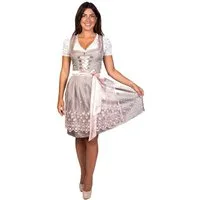 Trachtl Dirndl Trachtl - Midi Dirndl Alissa 2.Tlg Khaki/Rosa 38