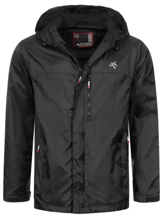 A. Salvarini Herren Regenjacke AS-323 wasserdicht & leicht mit Kapuze