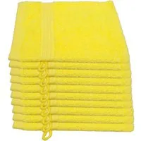 Julie Julsen Waschhandschuh 10-Waschhandschuh-Citrone-Waschhandschuh 15 x 21 cm, (10-St)
