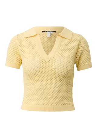 qs - Strickpullover gelb - Gr. - M