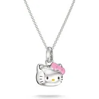 THOMAS SABO Kette mit Anhänger THOMAS SABO ♡ Hello Kitty Kette mit pinker Schleife, Emaille