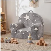 Jiexi Kindersofa Kindersessel Leuchtet im Dunkeln mit Sternen Plüsch Kindersofa