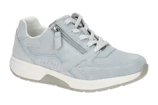 Gabor 86.878.26 Damenschuhe ROLLINGSOFT Sneaker in Blau sky bequem mit heraus...