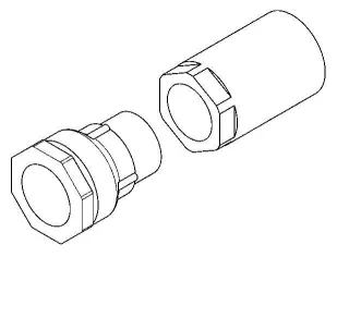 KWC Aquarotter Anschlussset, CAMPUS, für Hock-WC, Verbinder und Adapter für Spülkasten, 2030030368 2030030368
