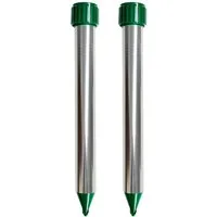 Silva Haus & Garten Ultraschall-Tierabwehr Maulwurf Vertreiber und Wühlmausschreck - Effektive Maulwurfabwehr, Packung 2-tlg.