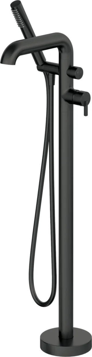 Neuesbad Serie 600 freistehende Wannenarmatur mit Brauseset, Oberfläche: schwarz matt NB1BQS_N17M1