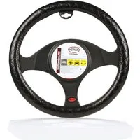 HEYNER Lenkradbezug Lenkradhülle Auto 37–39 cm, schwarz, rutschfest mit, (1-tlg)