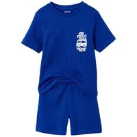 vertbaudet Schlafanzug Kurzer Schlafanzug aus Rippjersey, Kinder