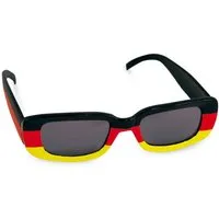 Fries Sonnenbrille Deutschland Fan Sonnenbrille Brille EM Europameisterschaft Fußball Deutschland Farben