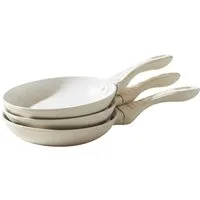 Cheffinger Pfannen-Set 3 teilig, mit Antihaft-Marmorbeschichtung - ø20/24/28 cm, Aluminium (3-tlg), ø20/24/28 cm, Induktionsgeeignet