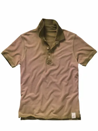 BOB Herren Poloshirt Double Grün 100 % Baumwolle
