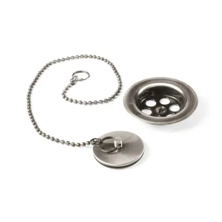Tres Flachablauf mit Kette und Stopfen für Waschbecken, Bidet und Spüle , 03474601AC 03474601AC