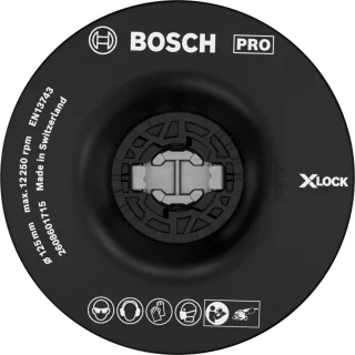 Bosch PRO X-LOCK Stützteller, mittelhart, 115 mm - 2608601715