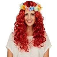 dressforfun Kostüm-Perücke Frauenperücke, Locken Hawaii