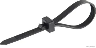 HERTH&BUSS Kabelbinder, 7,6 x 200 mm, PA 6.6, wiederverschließbar schwarz - 50266532