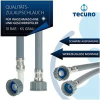tecuro Schlauch Zulaufschlauch für Waschmaschine Geschirrspüler