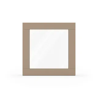 Fenster Graubeige RAL 1019, Holzfenster, Classic IV 68, 510 x 510 mm, einteilig, festverglast, individuell konfigurieren