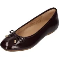 Fitflop DELICATO BOW TEXTURED PAT-LEATHER BALLET FLATS Ballerina Cherry
