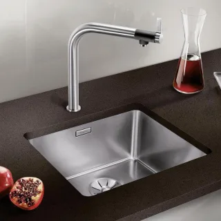 Blanco Andano 450-u Spüle 522963 49x44cm, Edelstahl Seidenglanz, für Unterbau