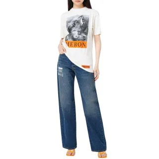 Heron Preston - T-Shirt für Damen, Übergroß (Weiß/Schwarz)
